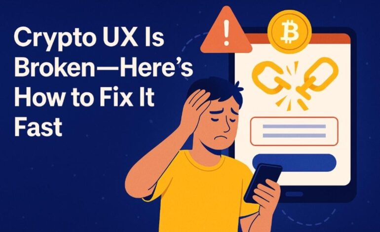 Crypto UX Is Broken—Here’s How to Fix It Fast
