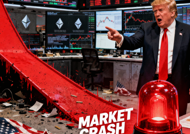 Crypto Market Crash 2025: Trump’s 100% Tariff on China Triggers $19 Billion Liquidation- Bitcoin, Ethereum Hit Hard