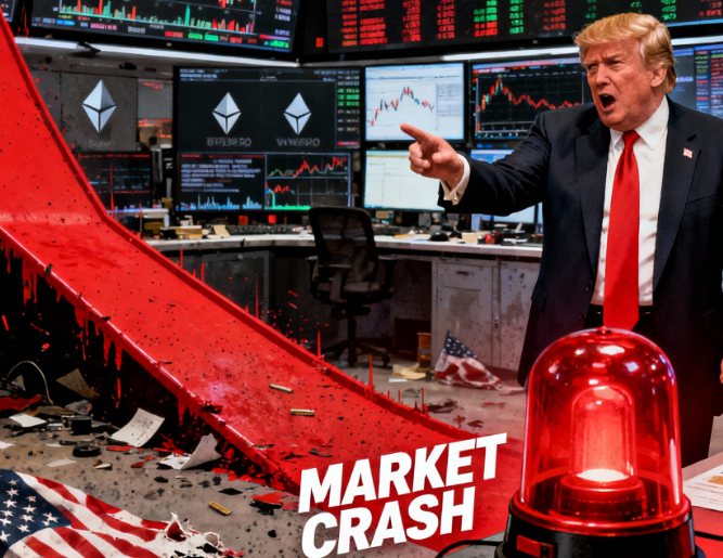 Crypto Market Crash 2025: Trump’s 100% Tariff on China Triggers $19 Billion Liquidation- Bitcoin, Ethereum Hit Hard